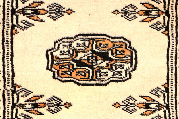 Ivory Bokhara 2' 6 x 10' 3 - No. 45572 - ALRUG Rug Store