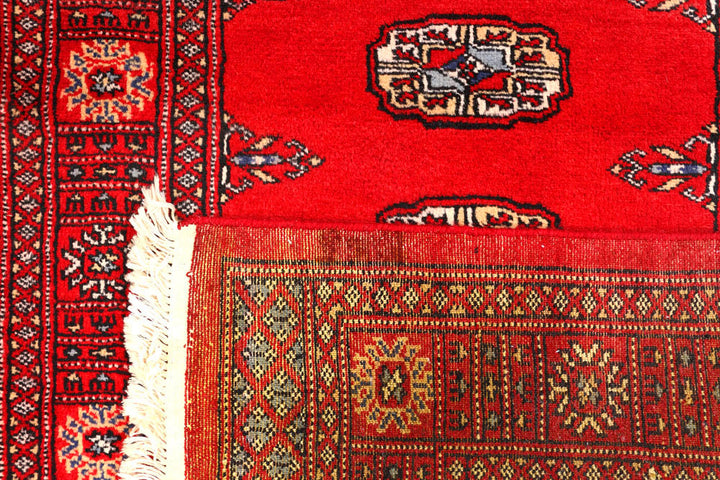 Red Bokhara 2' 7 x 11' 1 - No. 45573 - ALRUG Rug Store