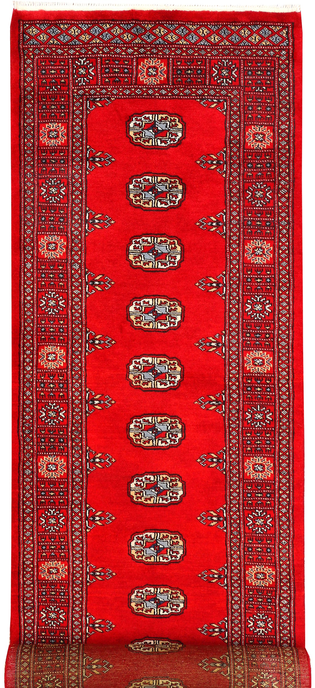 Red Bokhara 2' 7 x 11' 1 - No. 45573 - ALRUG Rug Store