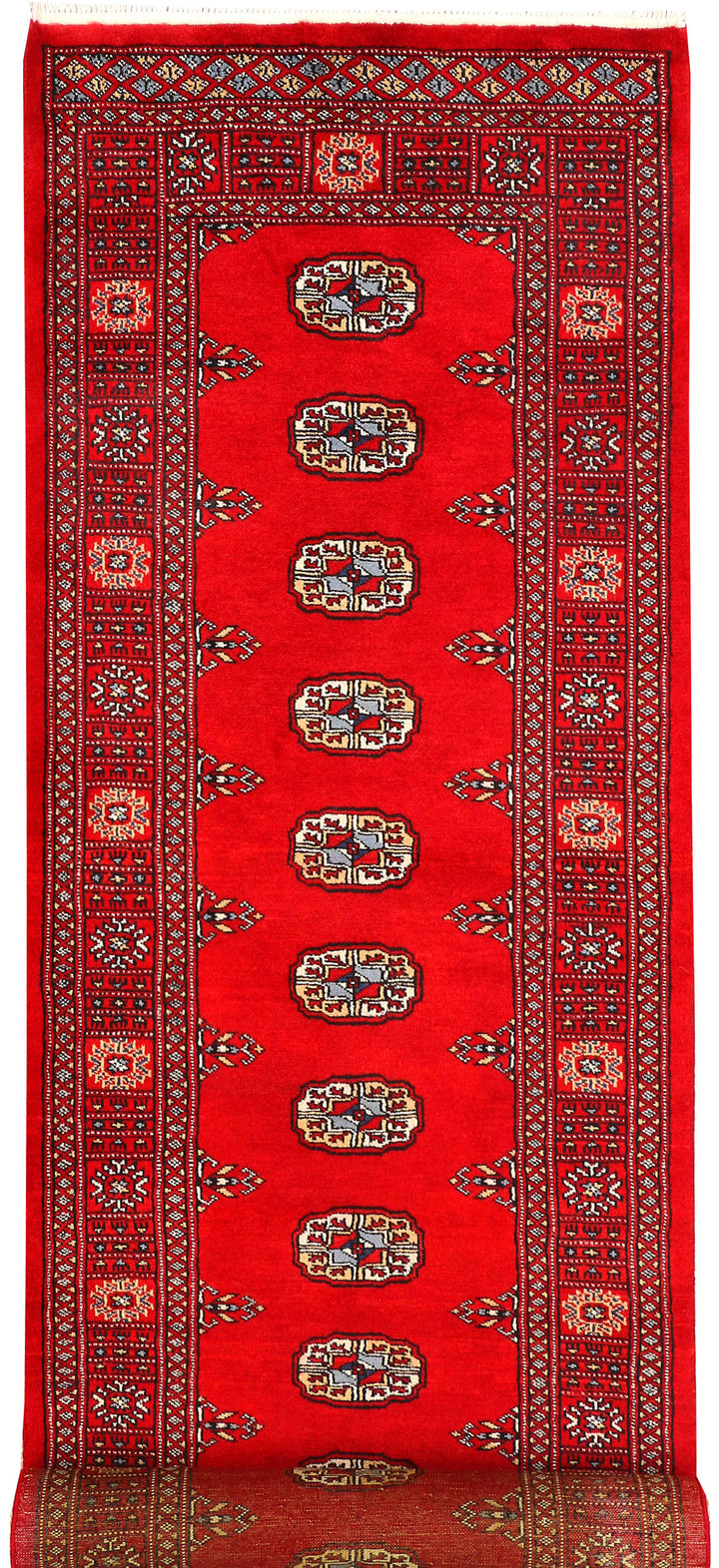 Red Bokhara 2' 7 x 11' 1 - No. 45573 - ALRUG Rug Store