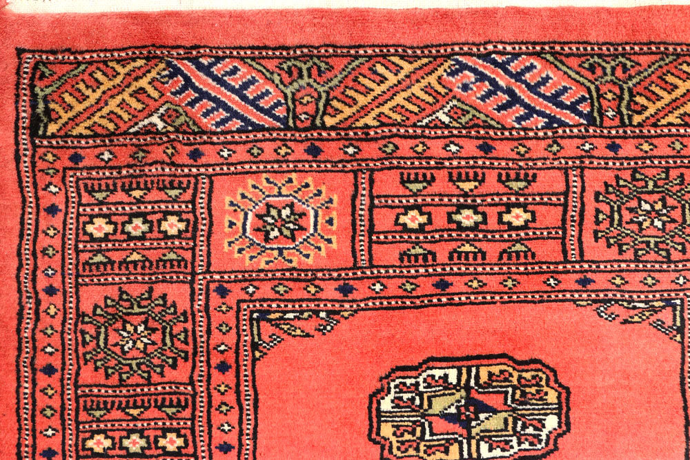 Salmon Bokhara 2' 7 x 10' 1 - No. 45574 - ALRUG Rug Store