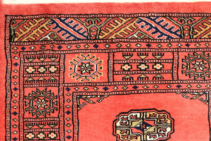 Salmon Bokhara 2' 7 x 10' 1 - No. 45574 - ALRUG Rug Store