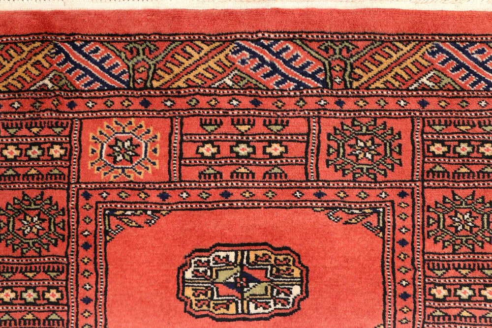 Salmon Bokhara 2' 7 x 10' 1 - No. 45574 - ALRUG Rug Store