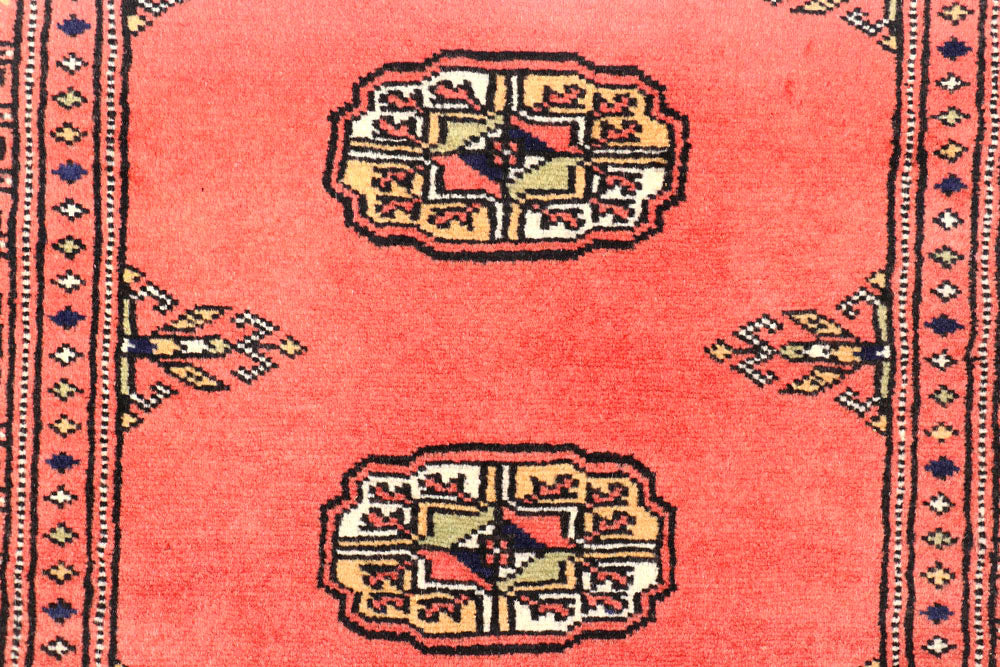 Salmon Bokhara 2' 7 x 10' 1 - No. 45574 - ALRUG Rug Store