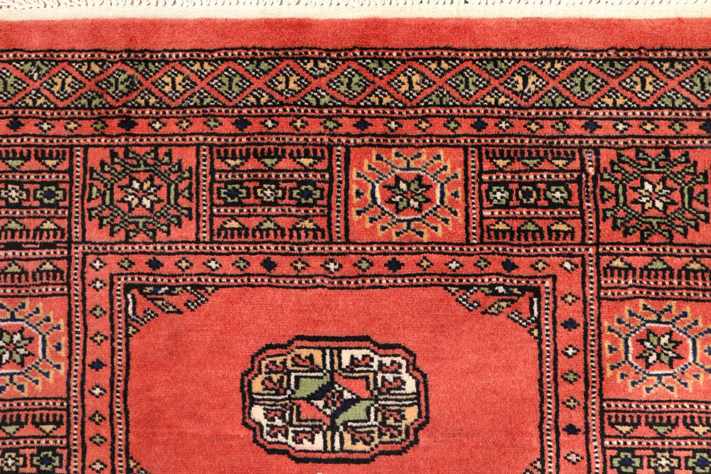 Salmon Bokhara 2' 7 x 9' 11 - No. 45576 - ALRUG Rug Store