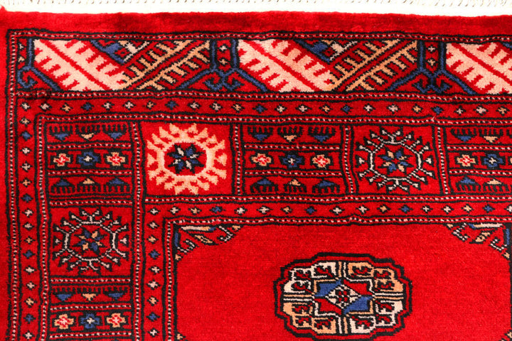 Dark Red Bokhara 2' 7 x 10' 1 - No. 45578 - ALRUG Rug Store