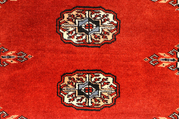 Firebrick Bokhara 2' 6 x 9' 8 - No. 45581 - ALRUG Rug Store