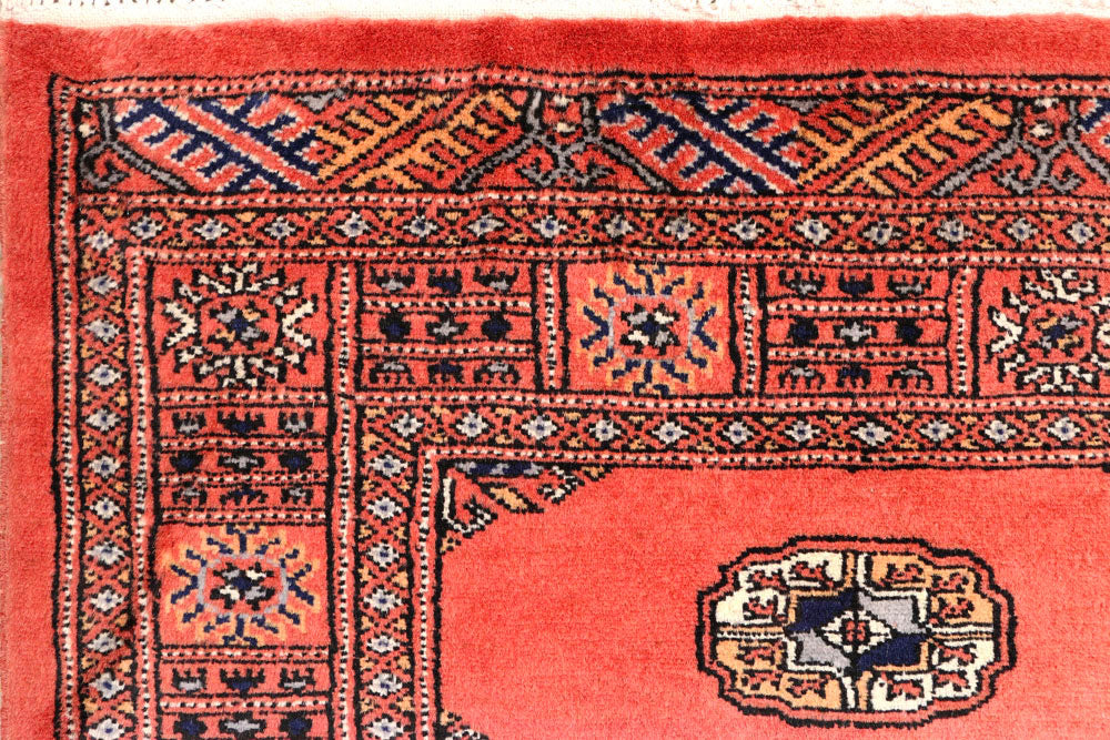 Salmon Bokhara 2' 8 x 10' 2 - No. 45582 - ALRUG Rug Store