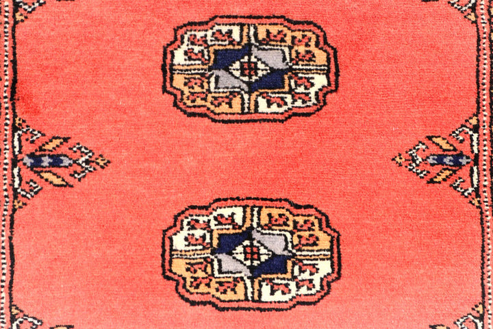 Salmon Bokhara 2' 8 x 10' 2 - No. 45582 - ALRUG Rug Store