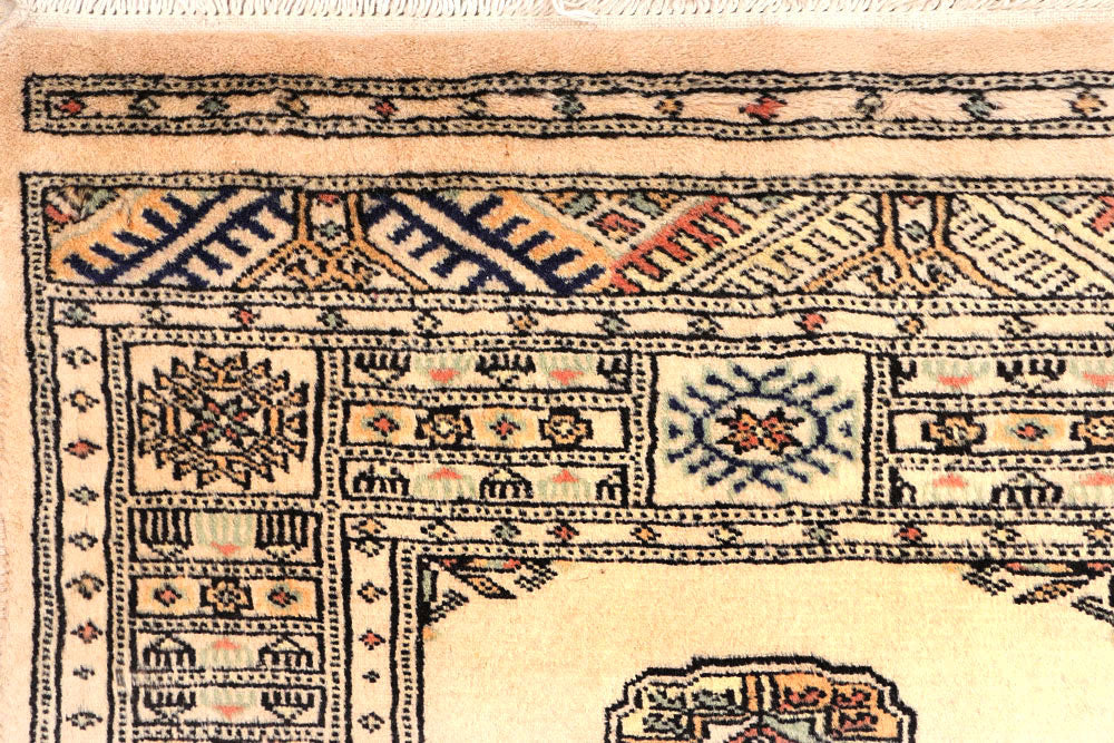 Antique White Bokhara 2' 6 x 10' 4 - No. 45583 - ALRUG Rug Store