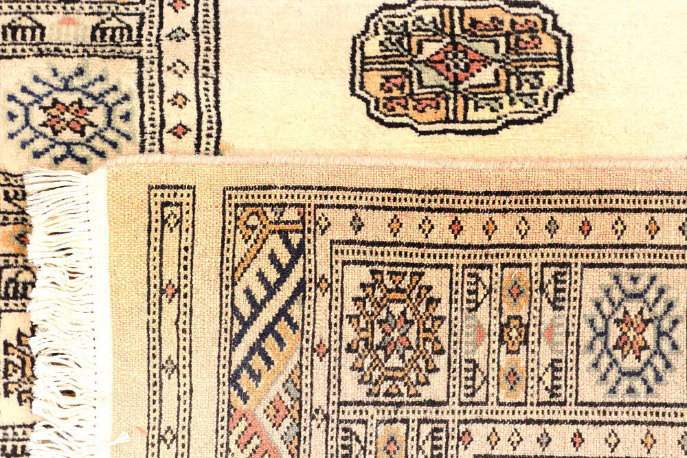 Antique White Bokhara 2' 6 x 10' 4 - No. 45583 - ALRUG Rug Store