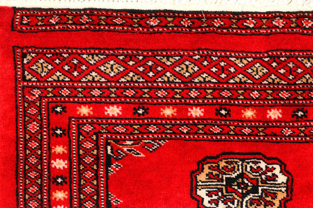 Red Bokhara 2' 4 x 9' 11 - No. 45584 - ALRUG Rug Store