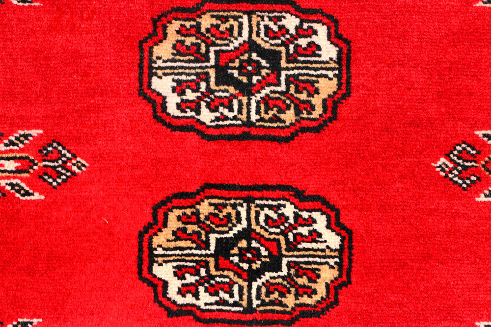 Red Bokhara 2' 4 x 9' 11 - No. 45584 - ALRUG Rug Store