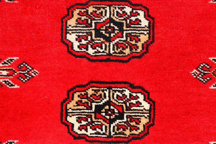 Red Bokhara 2' 4 x 9' 11 - No. 45584 - ALRUG Rug Store