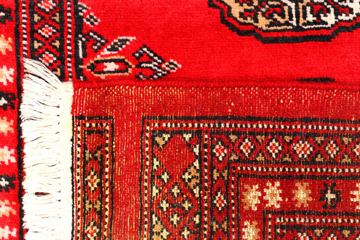 Red Bokhara 2' 4 x 9' 11 - No. 45584 - ALRUG Rug Store