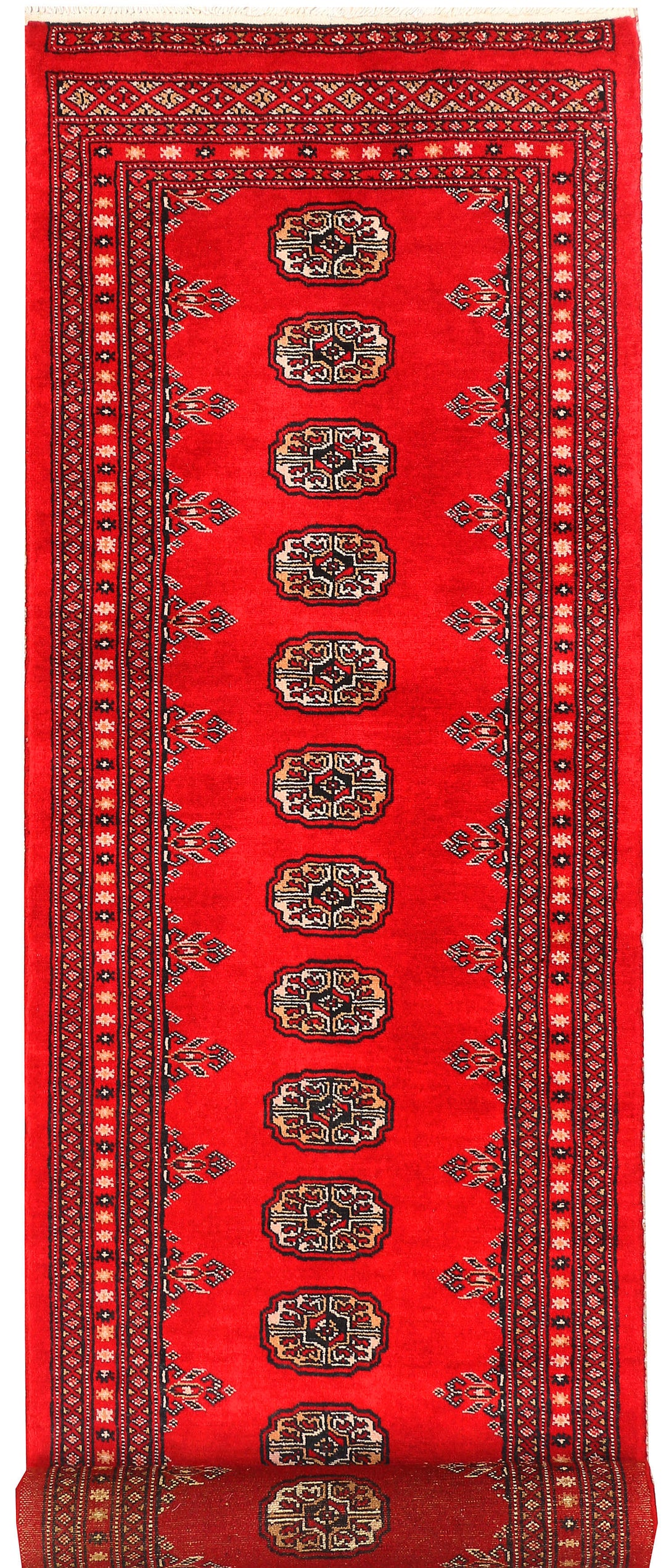 Red Bokhara 2' 4 x 9' 11 - No. 45584 - ALRUG Rug Store