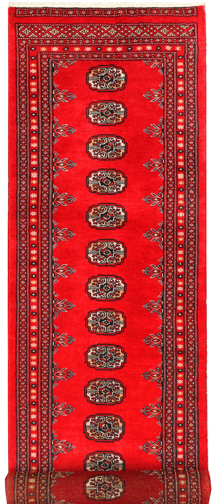 Red Bokhara 2' 4 x 9' 11 - No. 45584 - ALRUG Rug Store