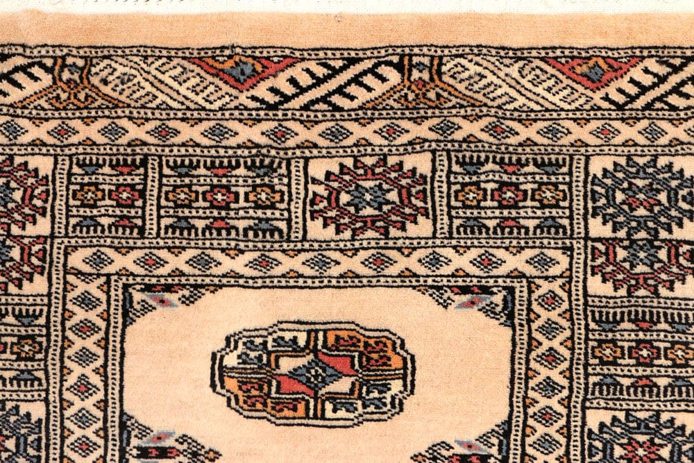 Antique White Bokhara 2' 6 x 9' 6 - No. 45587 - ALRUG Rug Store