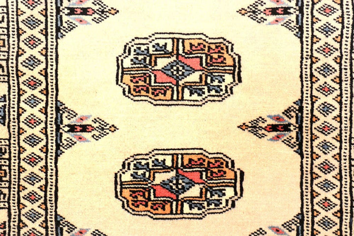 Antique White Bokhara 2' 6 x 9' 6 - No. 45587 - ALRUG Rug Store