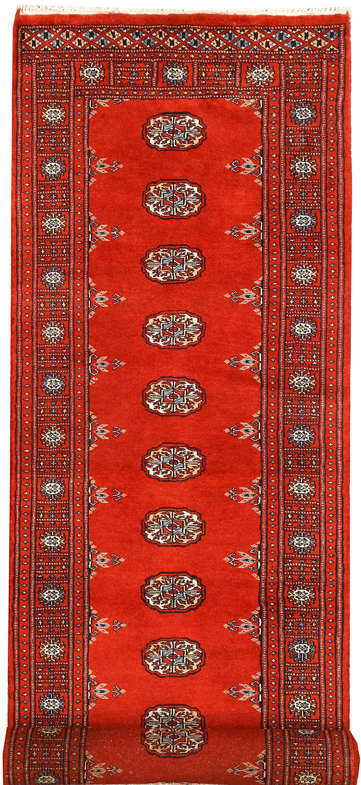Dark Red Bokhara 2'  7" x 10'  3" - No. QA47484
