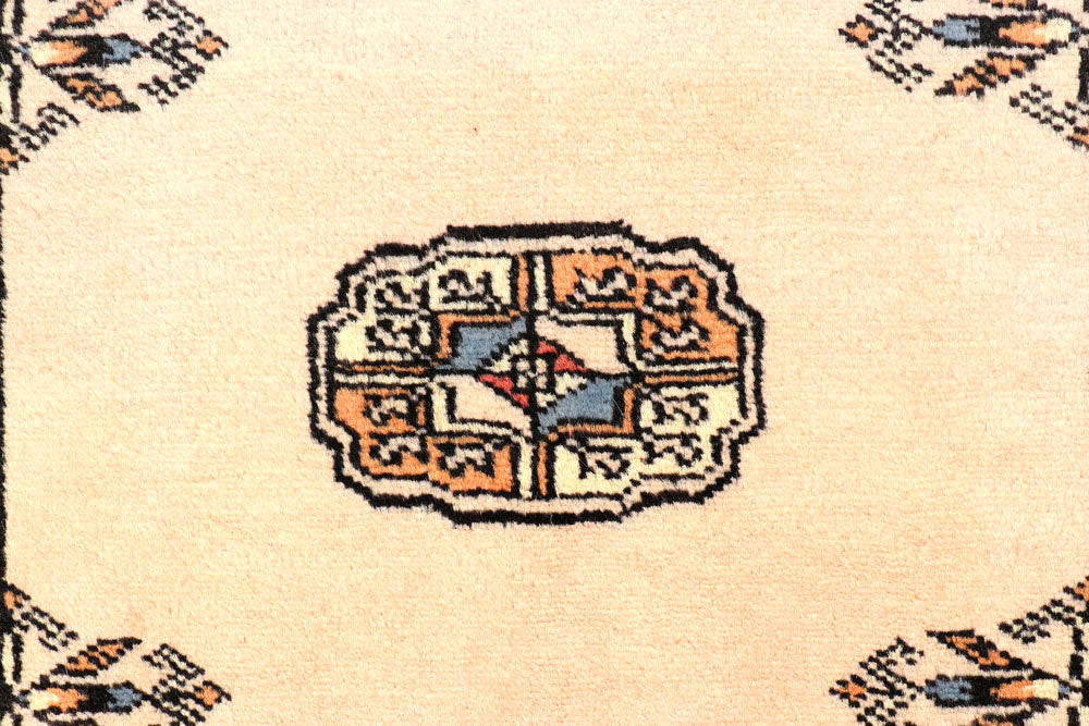 Antique White Bokhara 2' 7 x 10' 7 - No. 45594 - ALRUG Rug Store