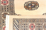 Antique White Bokhara 2'  7" x 10'  7" - No. QA24369