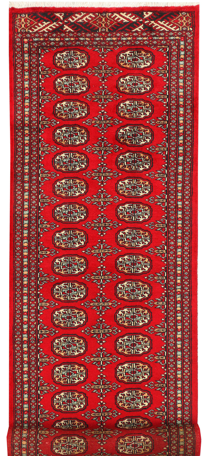 Dark Red Bokhara 2'  7" x 10' " - No. QA85774