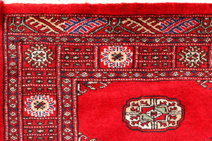 Red Bokhara 2' 6 x 10' 2 - No. 45597 - ALRUG Rug Store