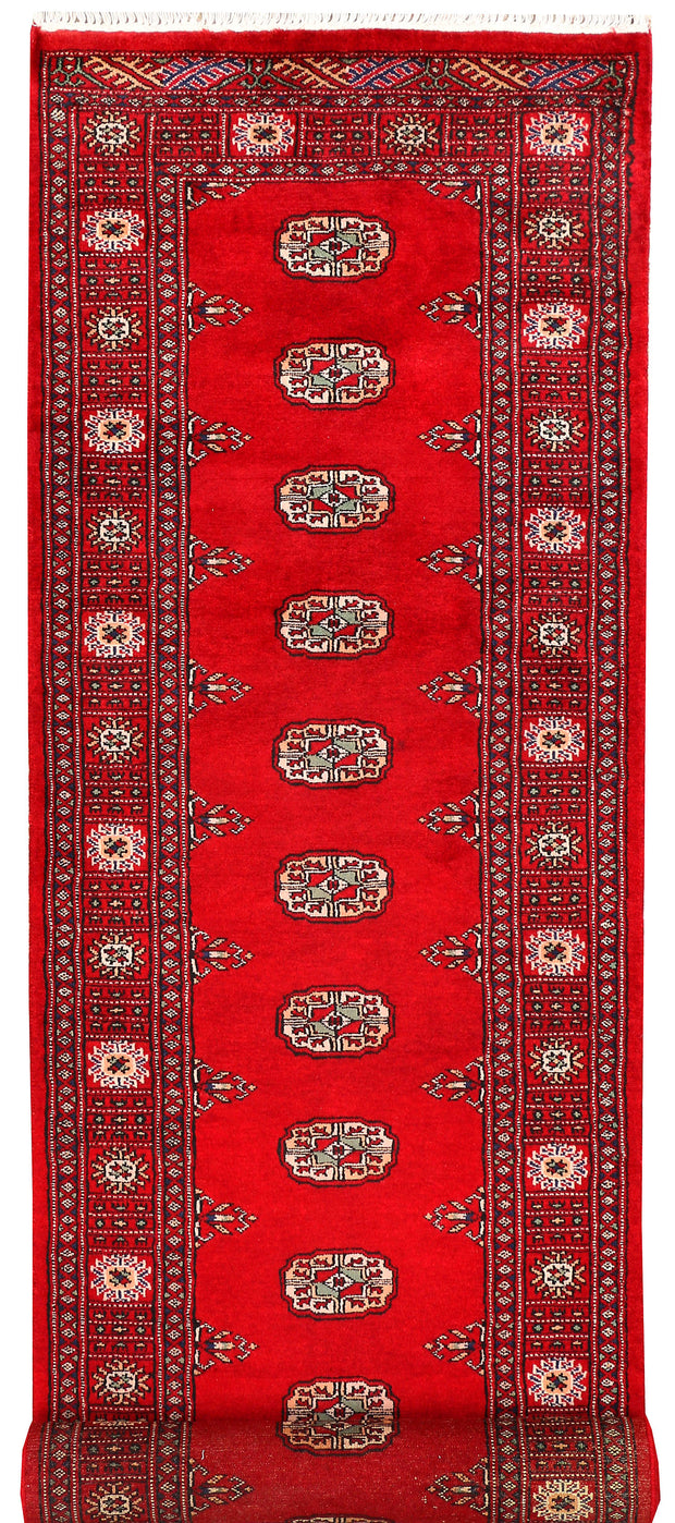 Red Bokhara 2' 6 x 10' 2 - No. 45597 - ALRUG Rug Store