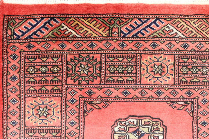 Light Coral Bokhara 2' 7 x 10' 1 - No. 45598 - ALRUG Rug Store