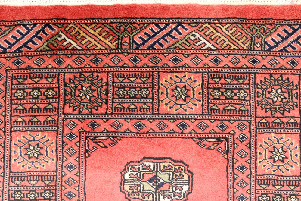 Light Coral Bokhara 2' 7 x 10' 1 - No. 45598 - ALRUG Rug Store