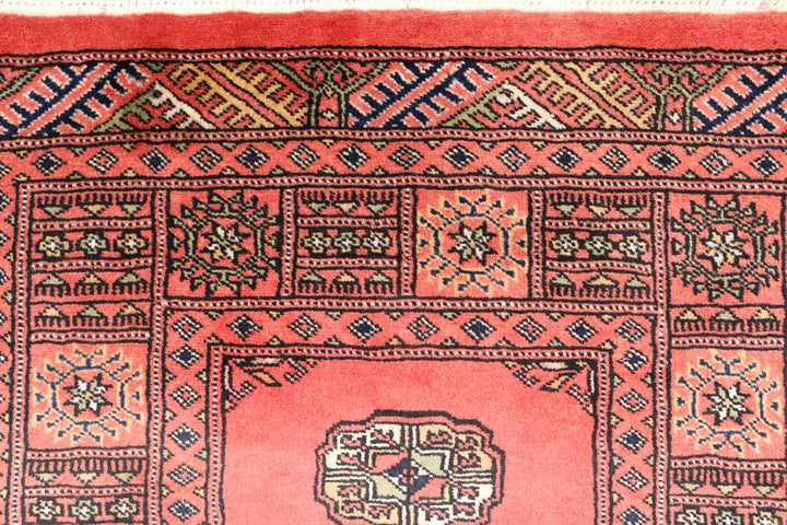 Light Coral Bokhara 2' 7 x 10' 1 - No. 45598 - ALRUG Rug Store
