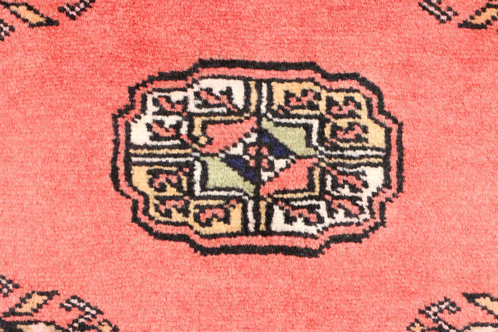 Light Coral Bokhara 2' 7 x 10' 1 - No. 45598 - ALRUG Rug Store