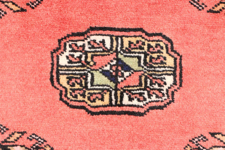 Light Coral Bokhara 2' 7 x 10' 1 - No. 45598 - ALRUG Rug Store