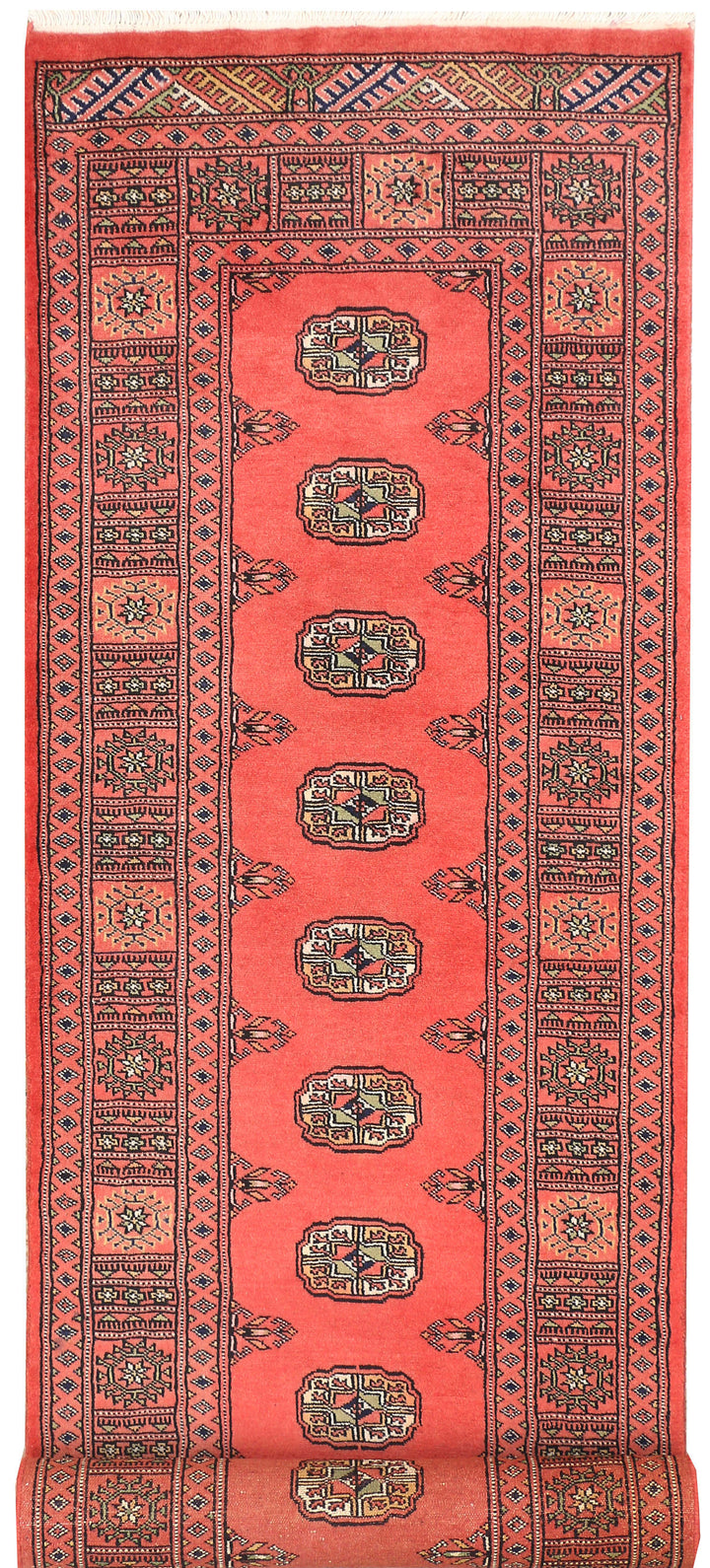 Light Coral Bokhara 2' 7 x 10' 1 - No. 45598 - ALRUG Rug Store