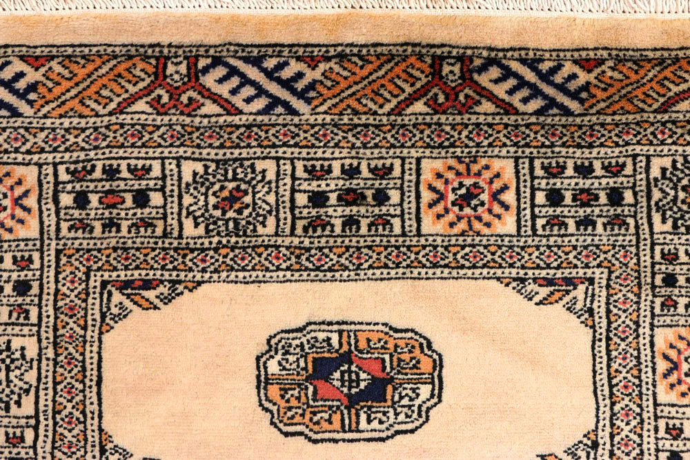 Antique White Bokhara 2' 7 x 10' 5 - No. 45599 - ALRUG Rug Store