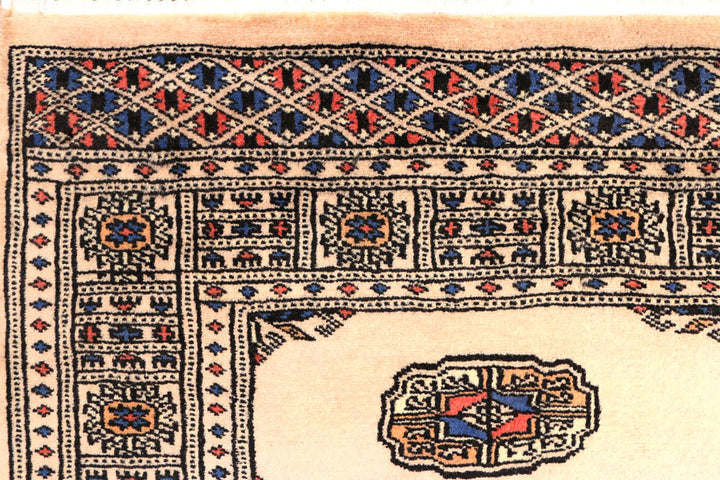 Antique White Bokhara 2' 7 x 10' - No. 45602 - ALRUG Rug Store