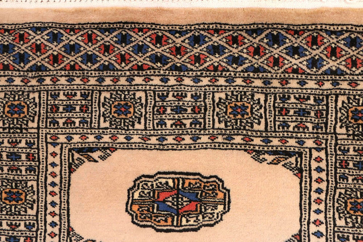 Antique White Bokhara 2' 7 x 10' - No. 45602 - ALRUG Rug Store