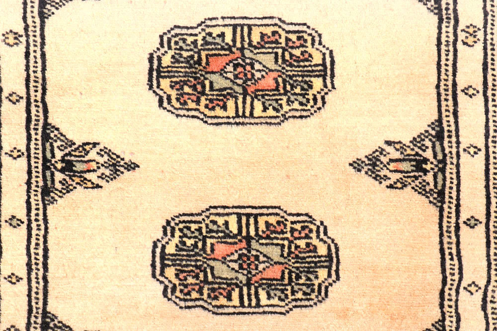 Antique White Bokhara 2' 7 x 10' 3 - No. 45603 - ALRUG Rug Store