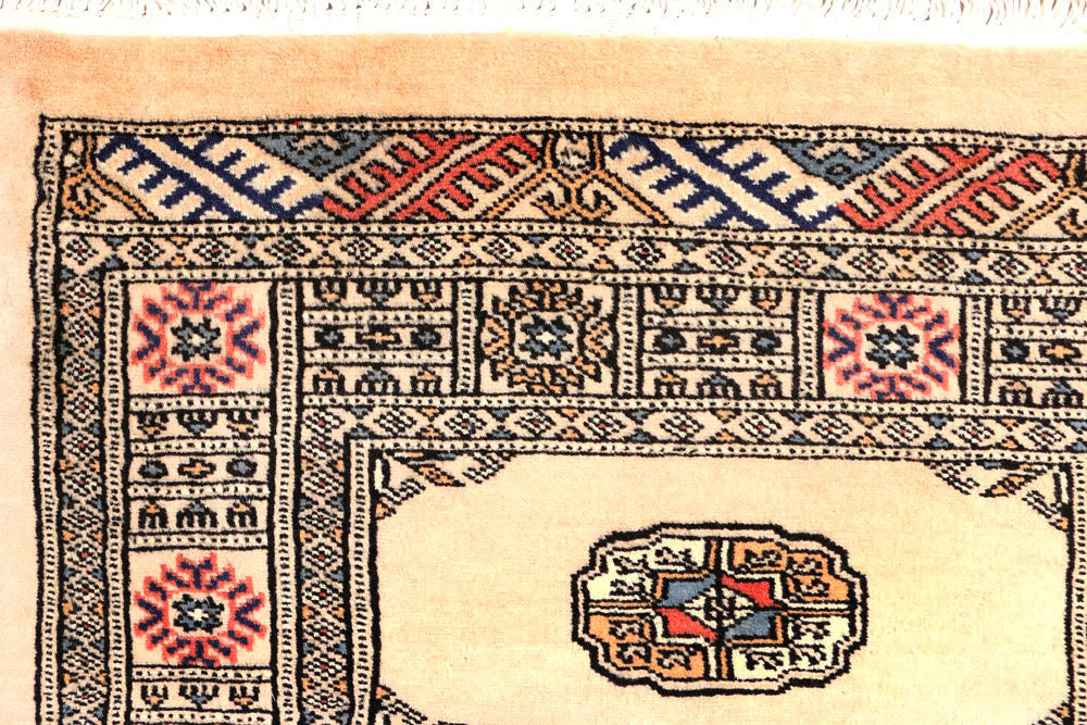 Antique White Bokhara 2' 7 x 10' 8 - No. 45606 - ALRUG Rug Store