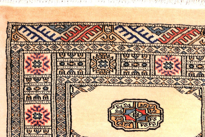 Antique White Bokhara 2' 7 x 10' 8 - No. 45606 - ALRUG Rug Store