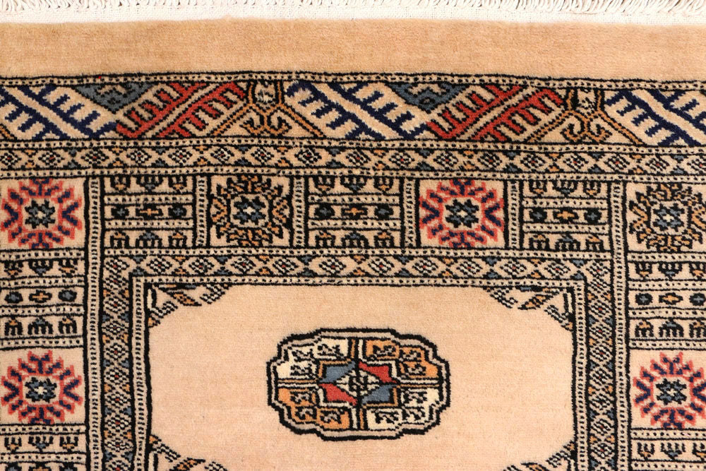 Antique White Bokhara 2' 7 x 10' 8 - No. 45606 - ALRUG Rug Store