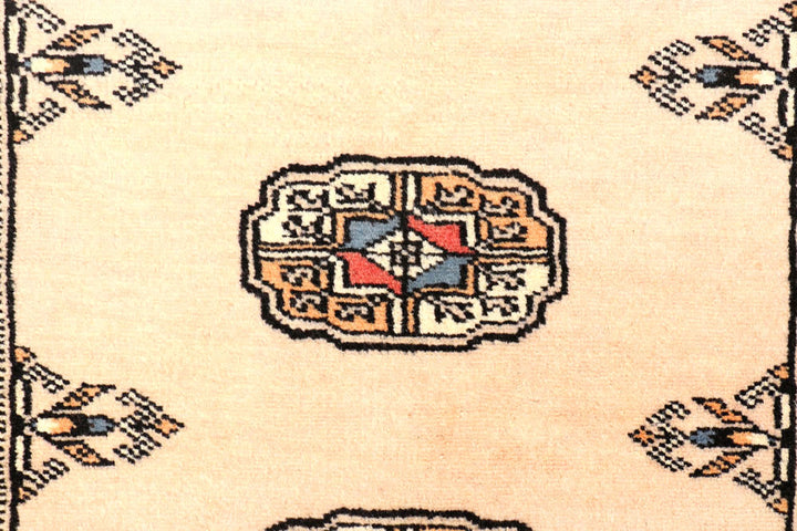 Antique White Bokhara 2' 7 x 10' 8 - No. 45606 - ALRUG Rug Store