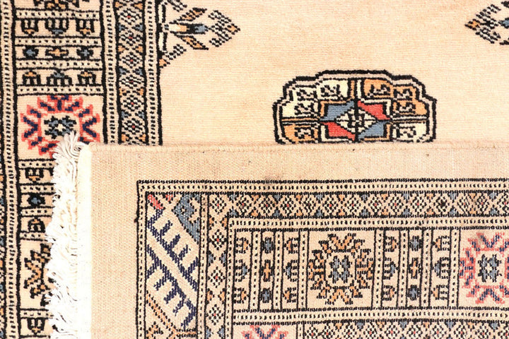 Antique White Bokhara 2'  7" x 10'  8" - No. QA42315