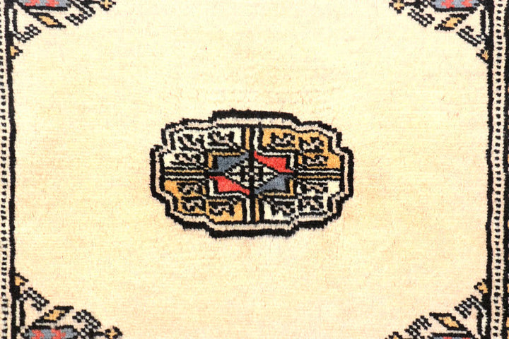 Antique White Bokhara 2' 7 x 10' 9 - No. 45610 - ALRUG Rug Store