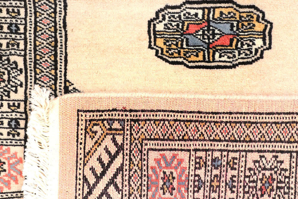 Antique White Bokhara 2' 7 x 10' 9 - No. 45610 - ALRUG Rug Store