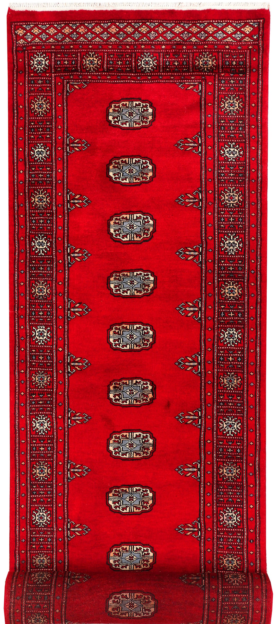 Dark Red Bokhara 2' 6 x 12' 2 - No. 45626 - ALRUG Rug Store