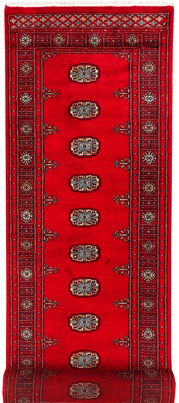 Dark Red Bokhara 2' 6 x 12' 2 - No. 45626 - ALRUG Rug Store
