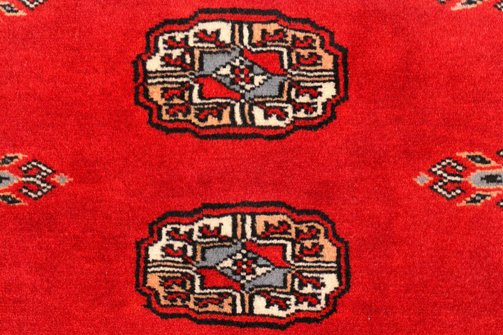 Dark Red Bokhara 2'  7" x 10'  9" - No. QA21033