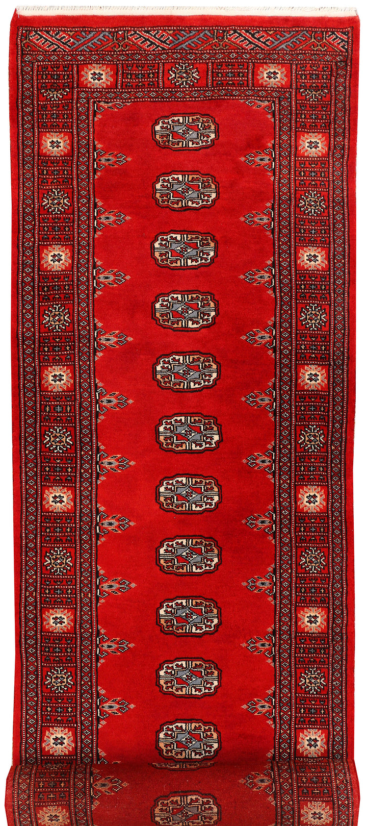 Dark Red Bokhara 2'  7" x 10'  9" - No. QA21033